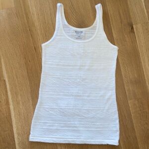 Mossimo Supply Co Off White Textured Tank Top Camisole Undershirt